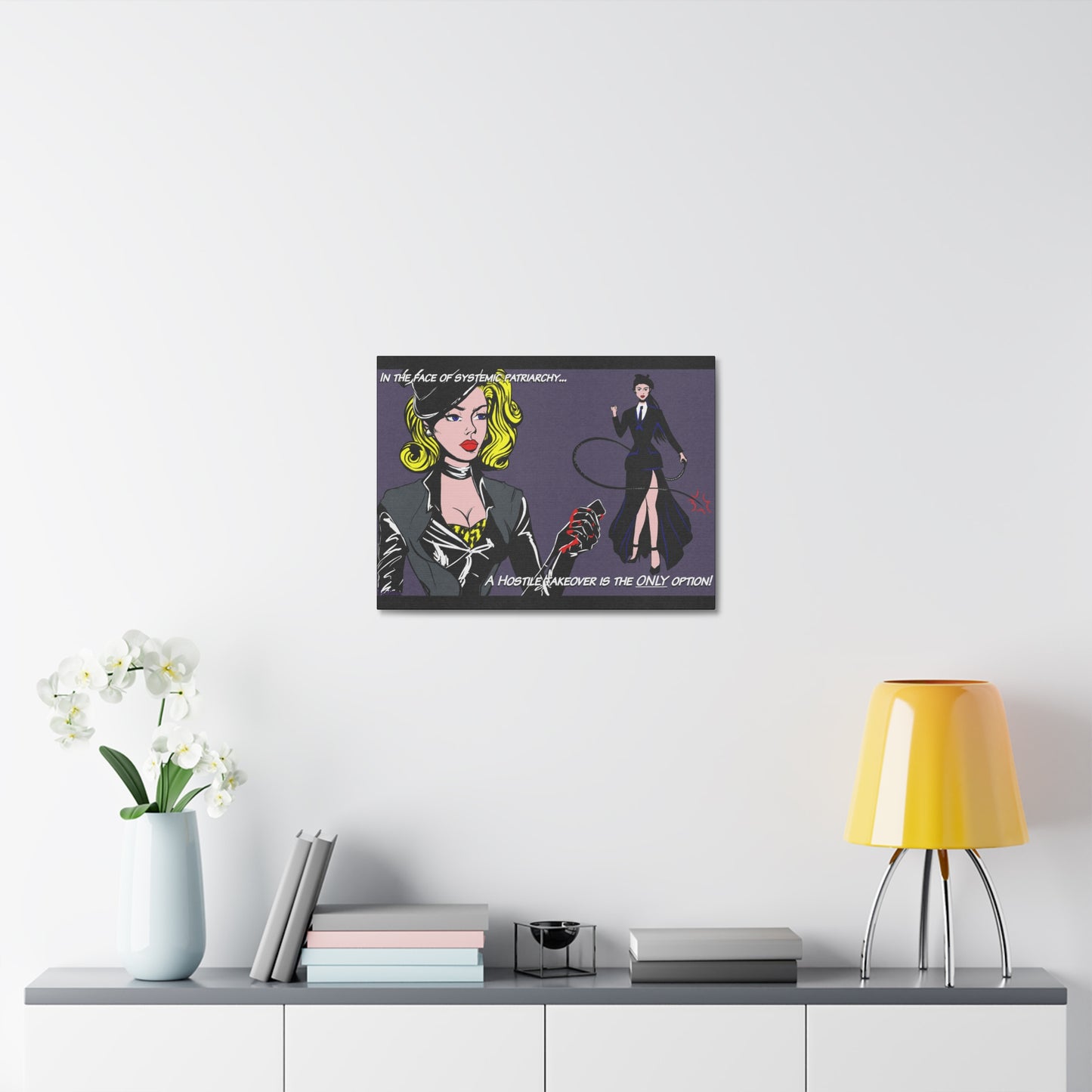 Hostile take over Stretched Canvas