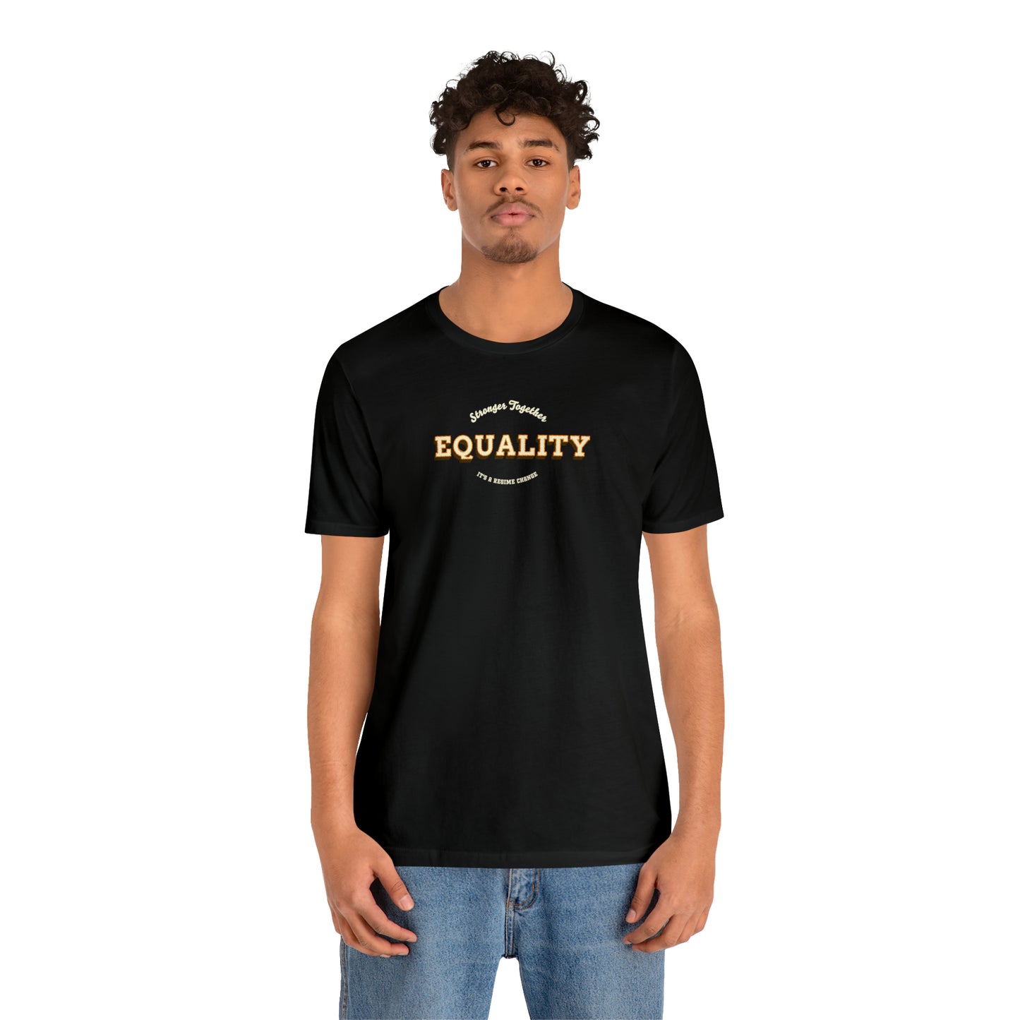 Vintage Equality Crew Neck Unisex Crew Neck T-Shirt (S-3XL)