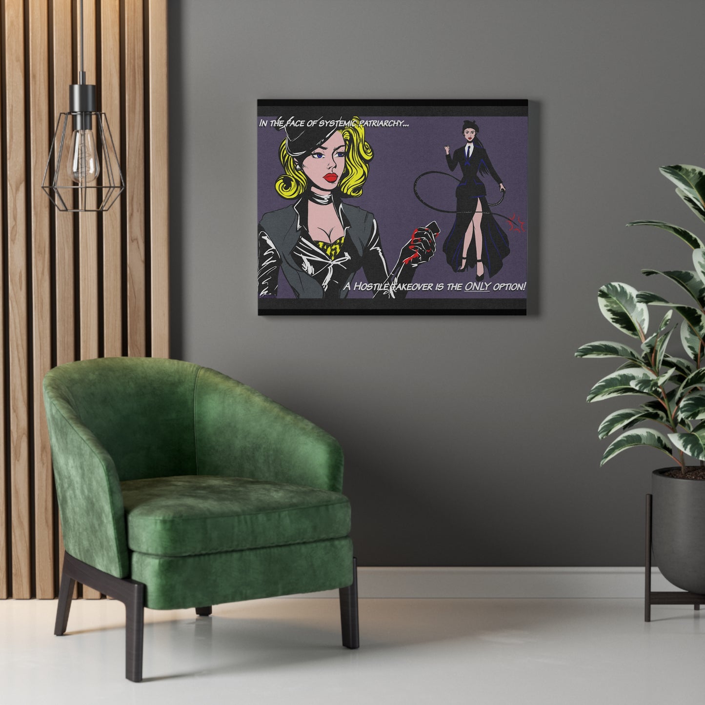 Hostile take over Stretched Canvas