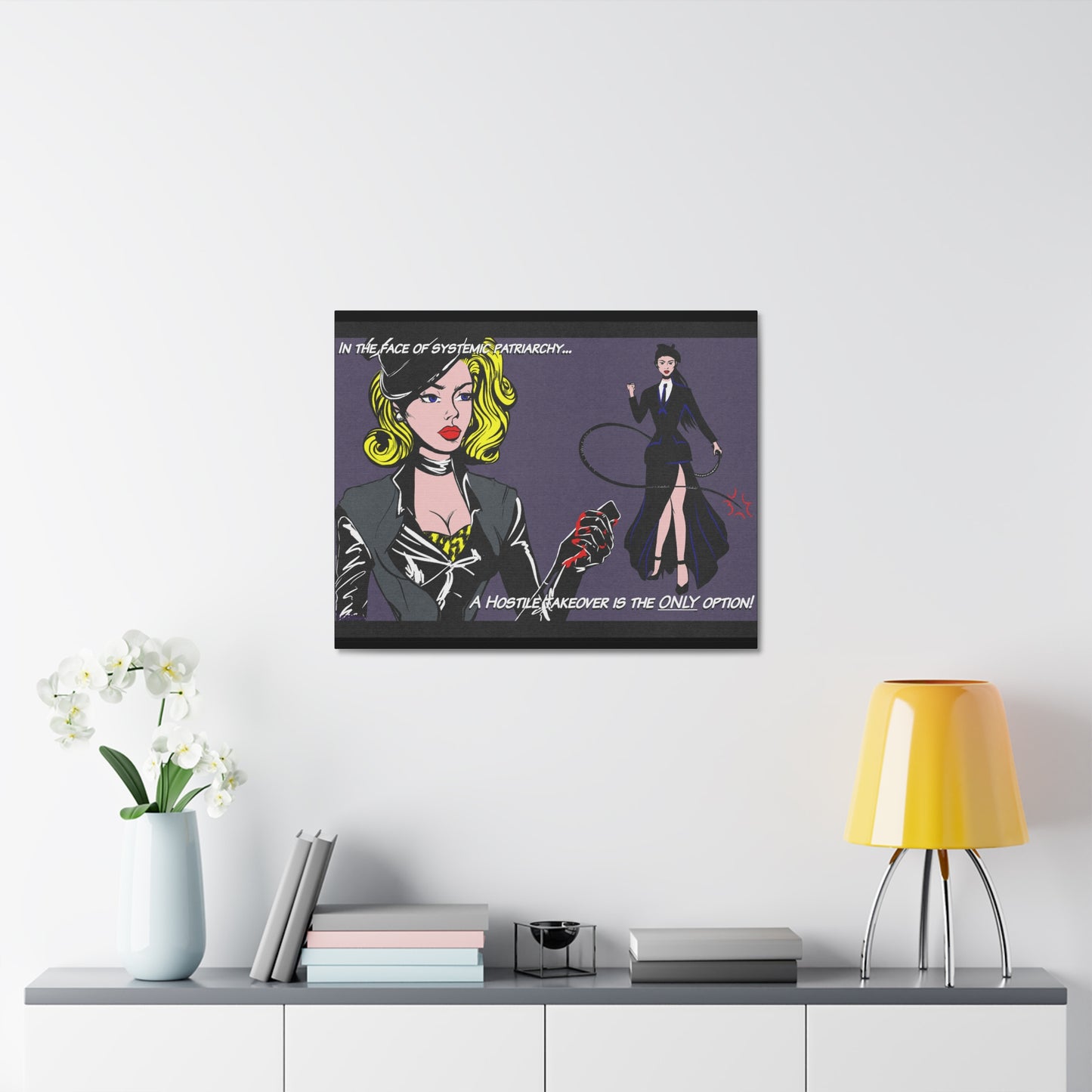 Hostile take over Stretched Canvas