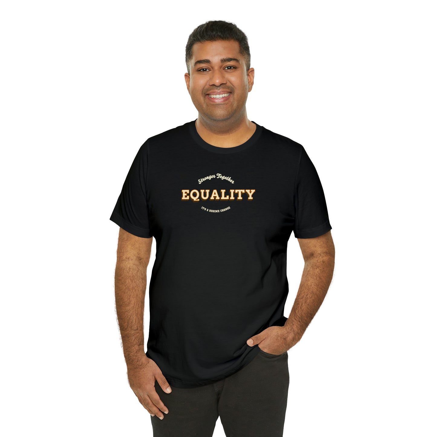 Vintage Equality Crew Neck Unisex Crew Neck T-Shirt (S-3XL)