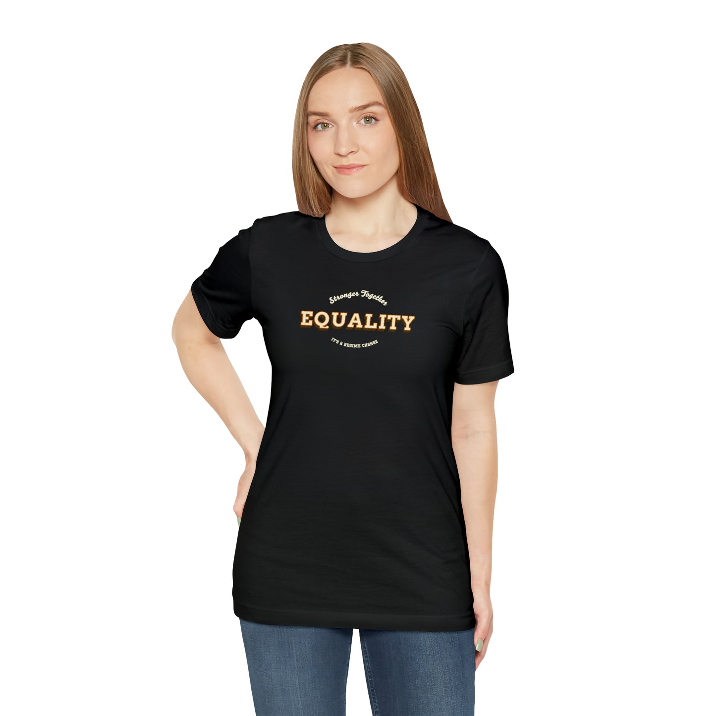 Vintage Equality Crew Neck Unisex Crew Neck T-Shirt (S-3XL)