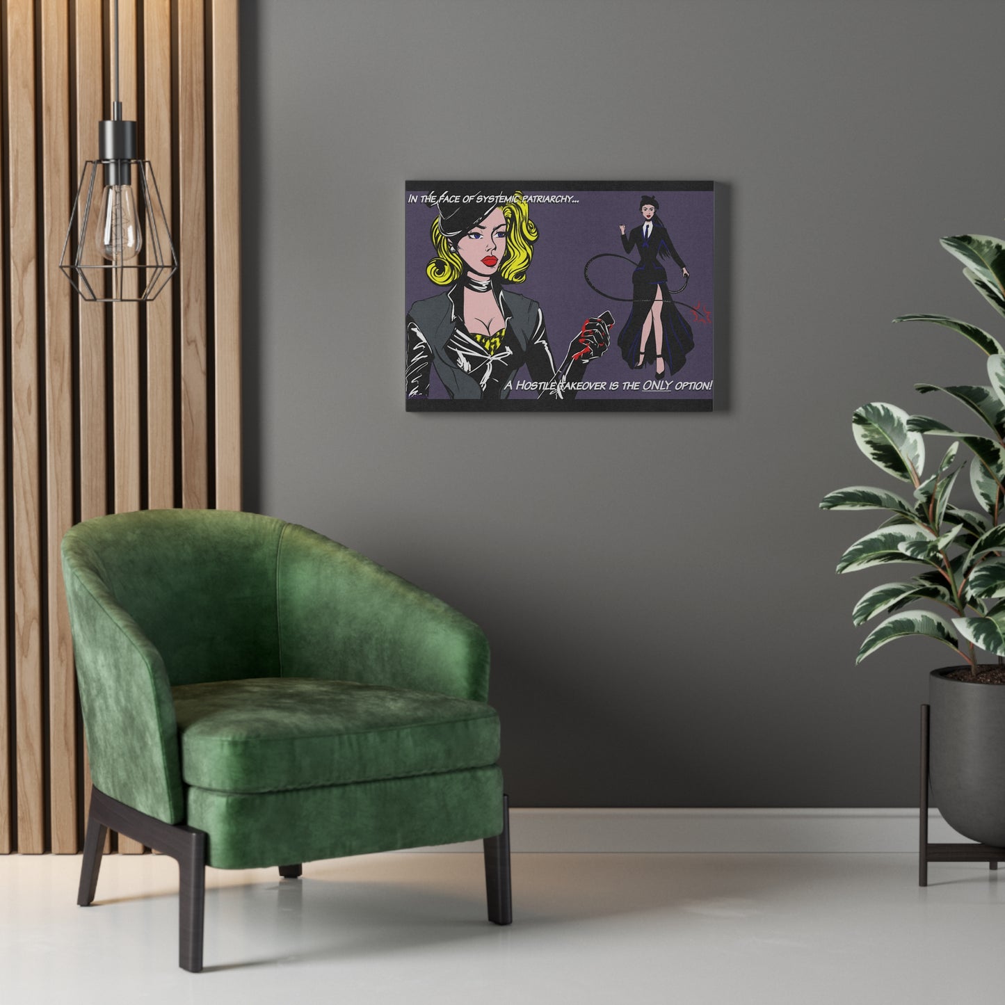 Hostile take over Stretched Canvas