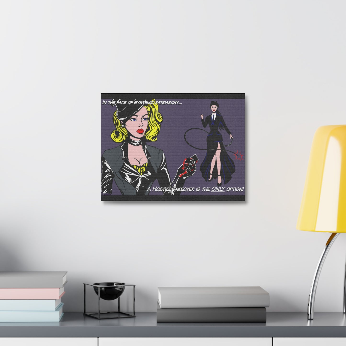 Hostile take over Stretched Canvas