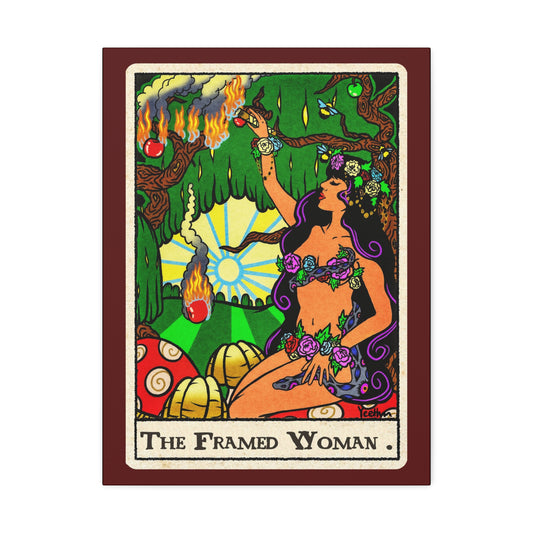 The Framed Woman Stretched Canvas