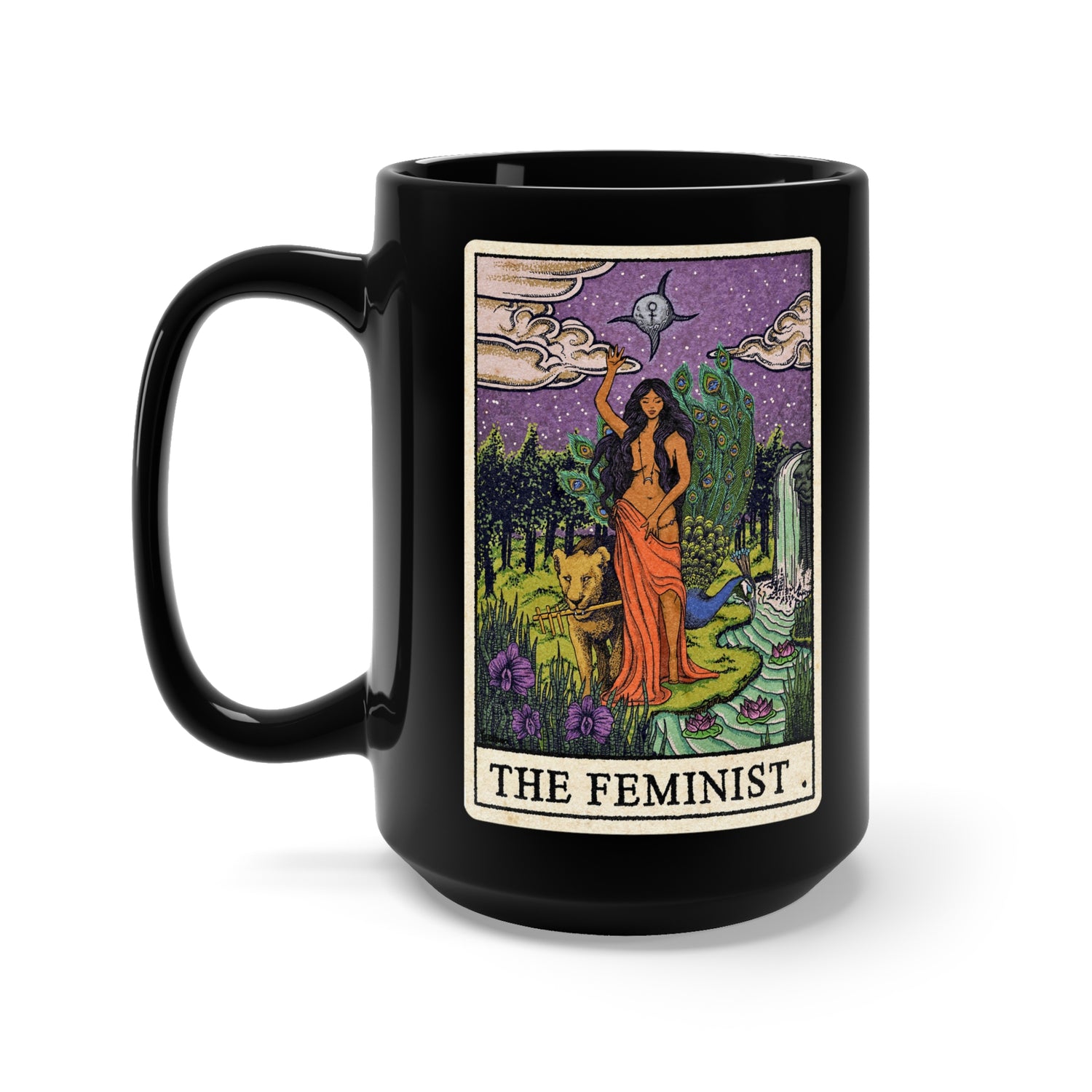 The Feminist Black Ceramic Mug 15oz