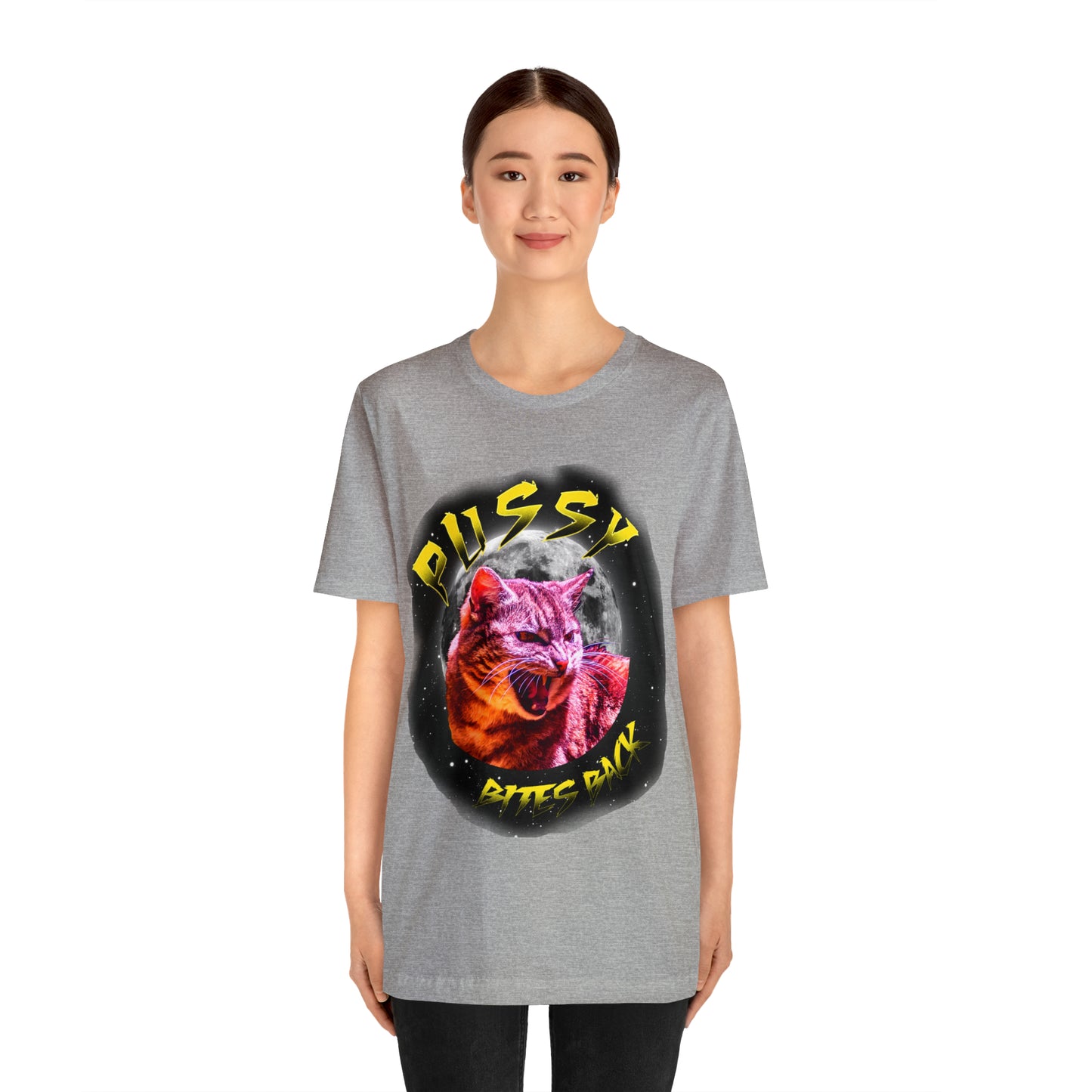 Pussy Bites Back Crew Neck  Unisex Crew Neck T-Shirt (S-3XL)