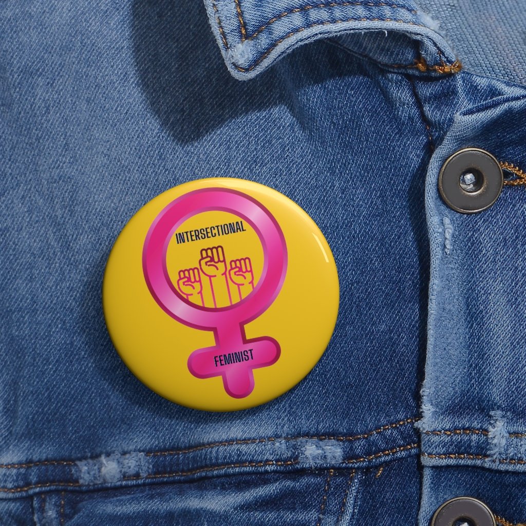 Intersectional Feminist Buttons large 2.2'' (Value 5-pack)