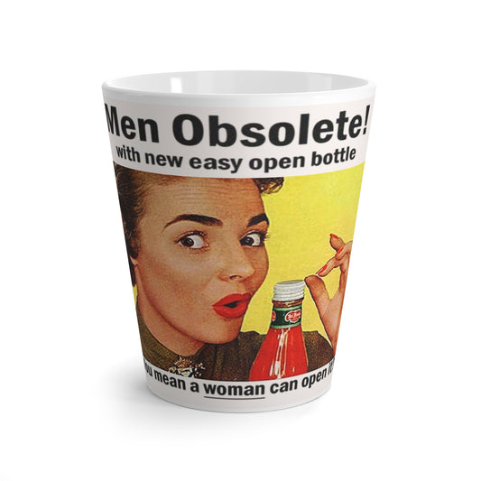 Men Obsolete - Latte Mug