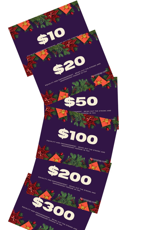  FeministAP Gift Card/Vouchers - $10-$300