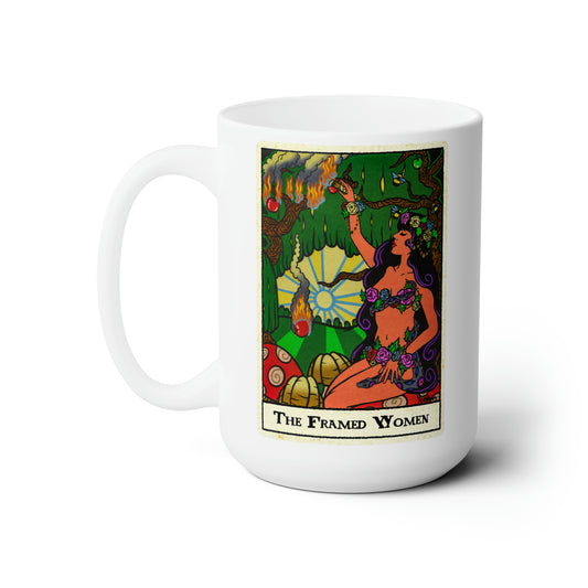 The Framed Woman White Mug 15oz