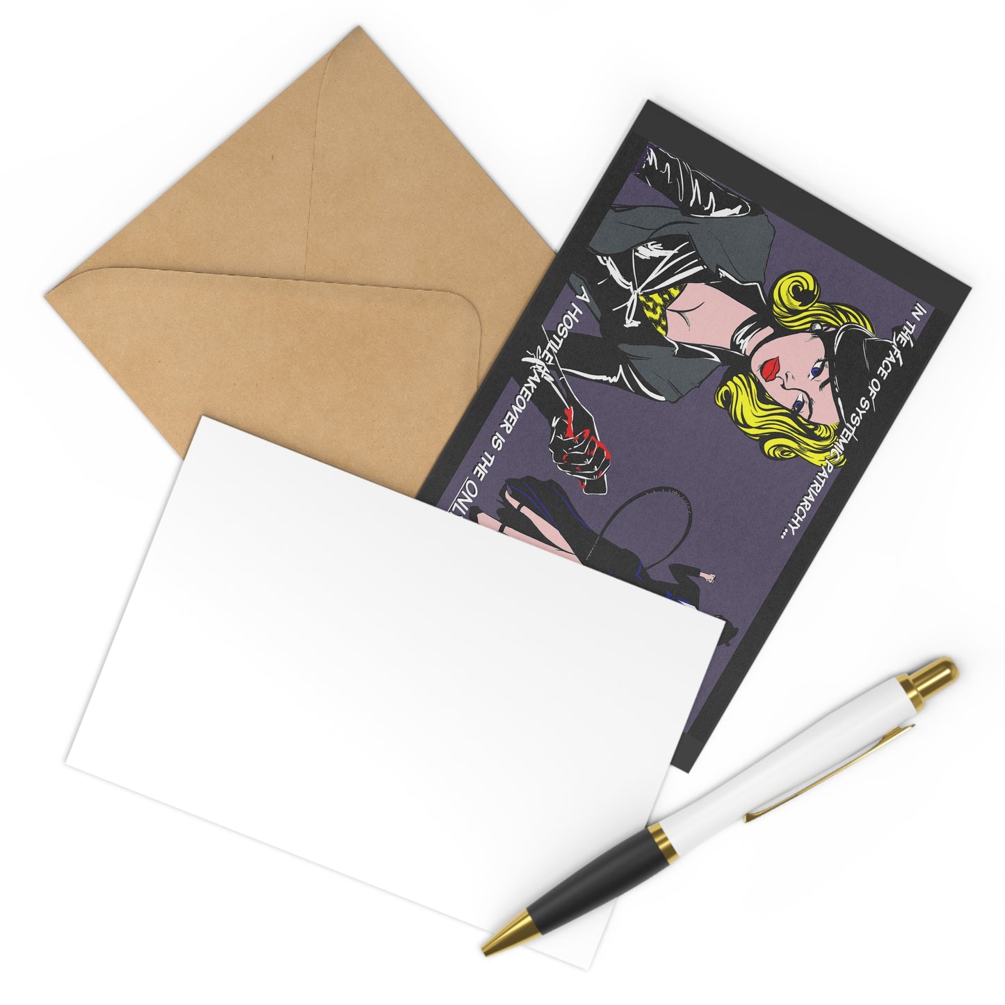 Hostile Take Over Postcards Set (7 Cards & 7 Envelopes)